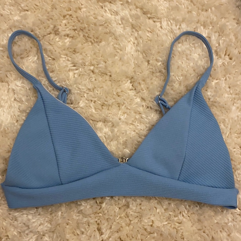 baby blue bikini top